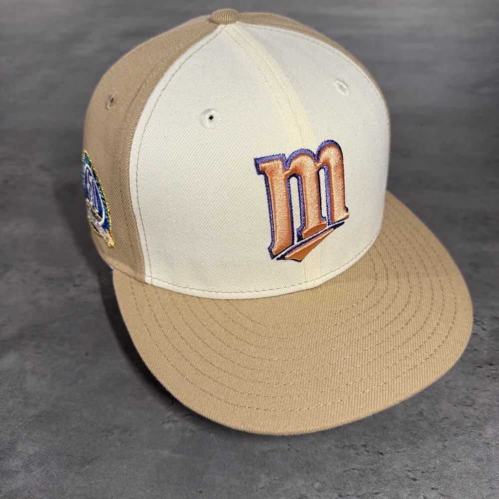 Hat Club Minnesota Twins New Era Cap 7 1/8 Sugar Shack 2.0 Khaki Rose Gold Lilac